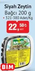 BAĞCI  SİYAH ZEYTİN